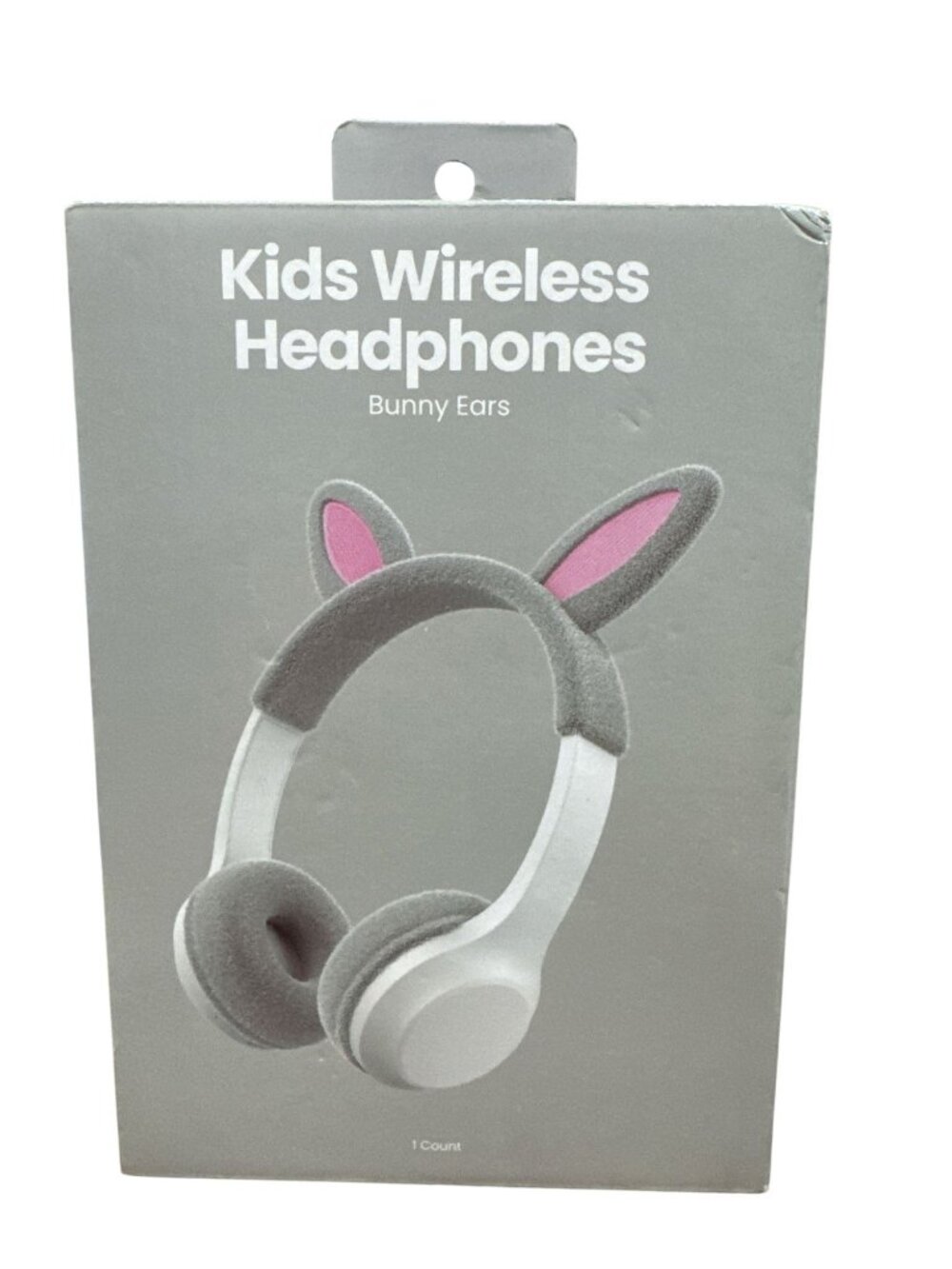 Kids Wireless Headphones Bunny Ears With Soft Fleece Earcups & Adjustable Headba